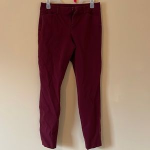Maroon pixie pants